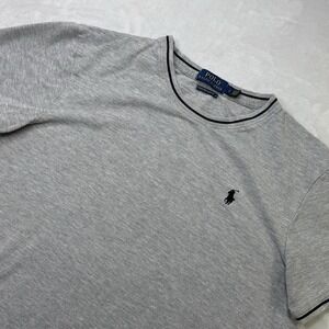 Polo Ralph Lauren Custom Slim Fit T-Shirt Gray Mens Large Short Sleeve Logo